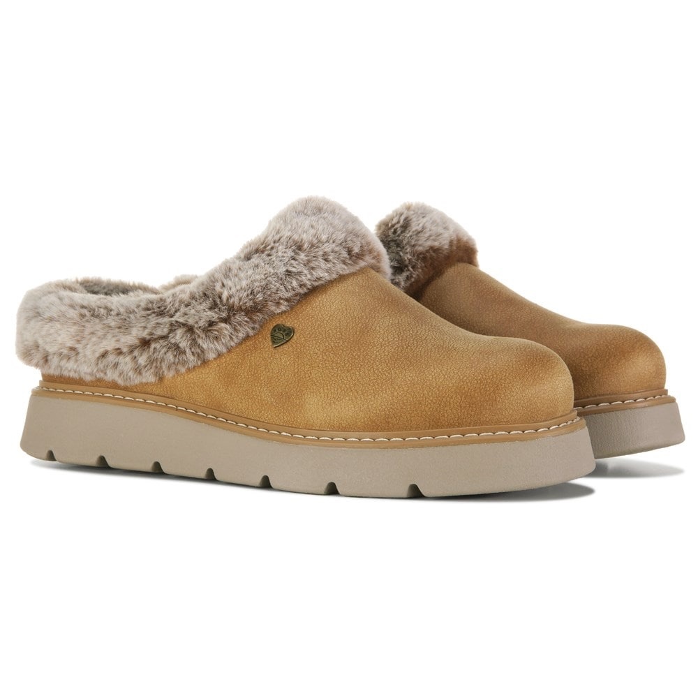 BOB’S From Skechers Keepsakes-Faux Fur Lined Memory Foam Slippers‎ Size 8 B63